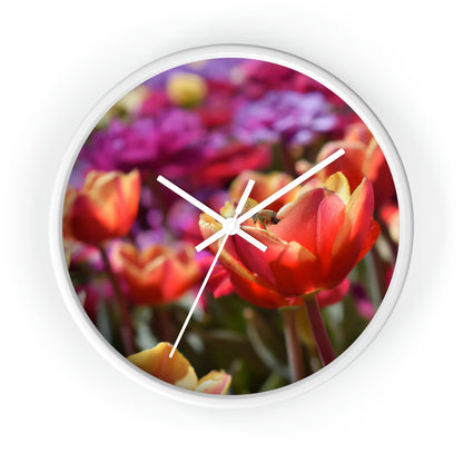 "The Busy Bee's Tulip Trawl" - The Alien Wall Clock