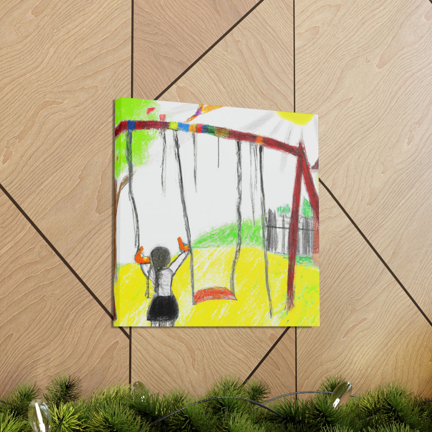 "Retrospective Reflections: A Childhood Memory Art Project" - Canvas