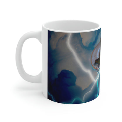 "Draco en la Tempestad" - El Alien Taza de Cerámica 11 oz