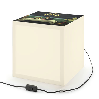 "A Beacon of Romance: An Intimate Candlelit Dinner in a Forgotten Lighthouse" - The Alien Light Cube Lamp