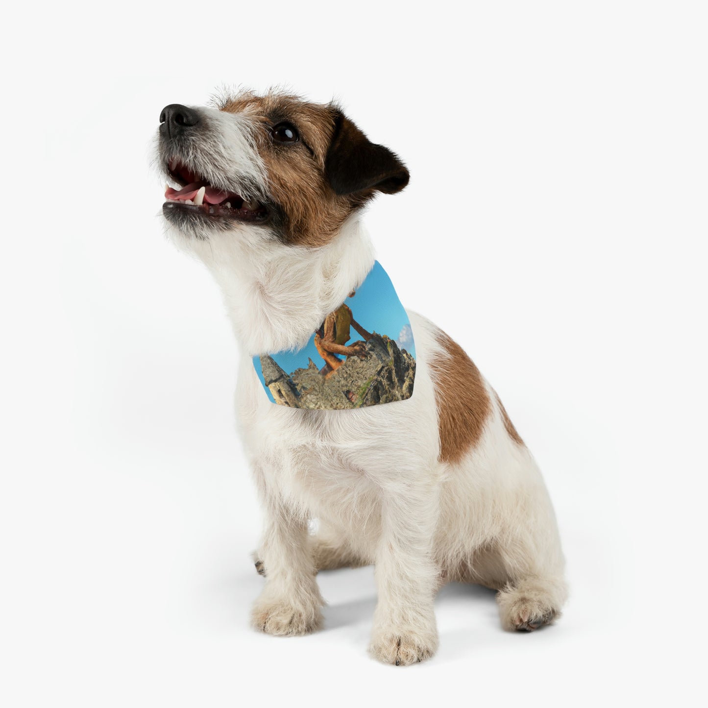 "Trono de dragón de los antiguos" - El collar de bandana para mascota alienígena