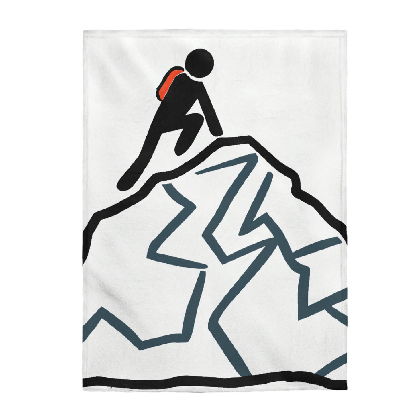 "Ascending the Summit" - The Alien Velveteen Plush Blanket