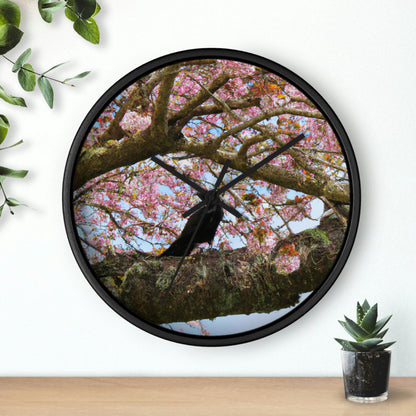 "A Blossoming Reflection" - The Alien Wall Clock