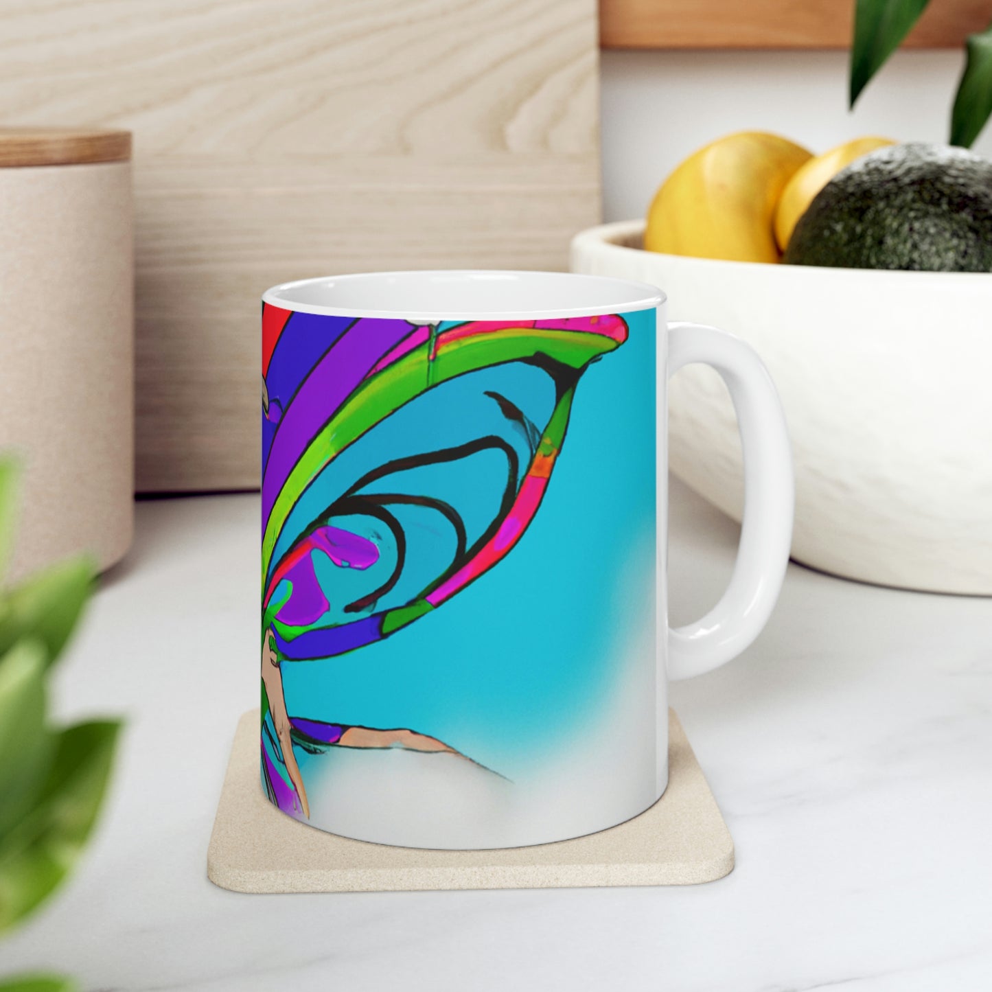 Rainbow Mischief Fairy - The Alien Taza de cerámica 11 oz