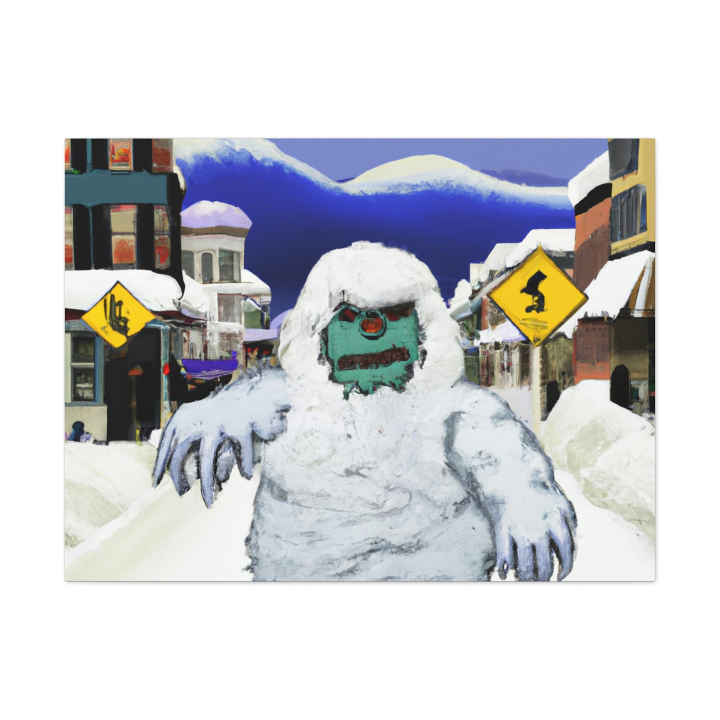 Frozen Terror: The Abominable Snowman's Reign - The Alien Canva