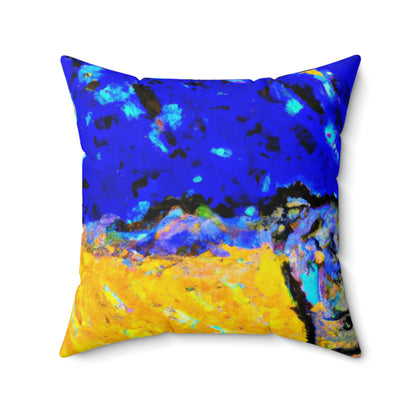 "Enchanted Sands of the Night Sky" - Das Alien Square Pillow