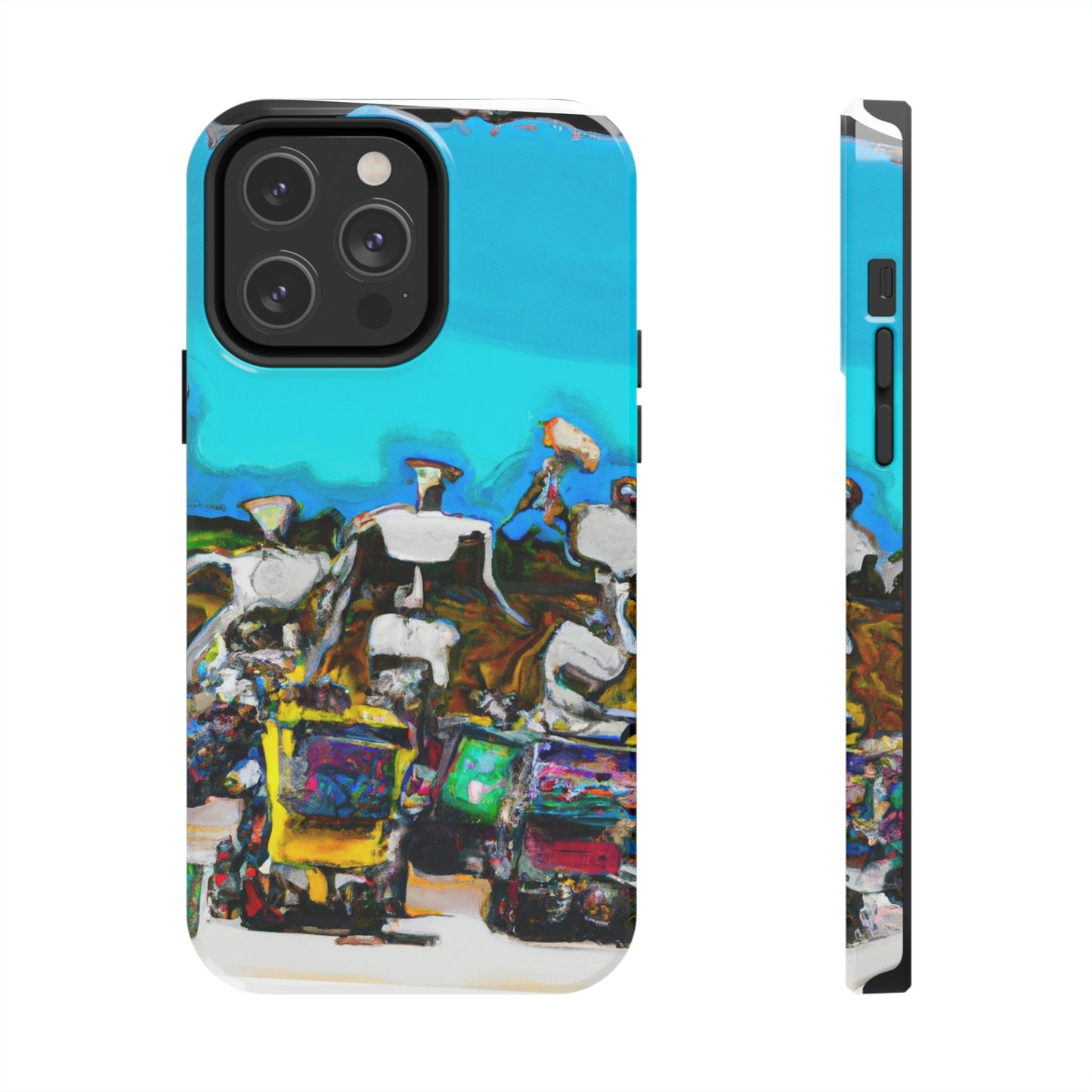 Robot Rolling Rhythms - Die Alien Tough Phone Cases