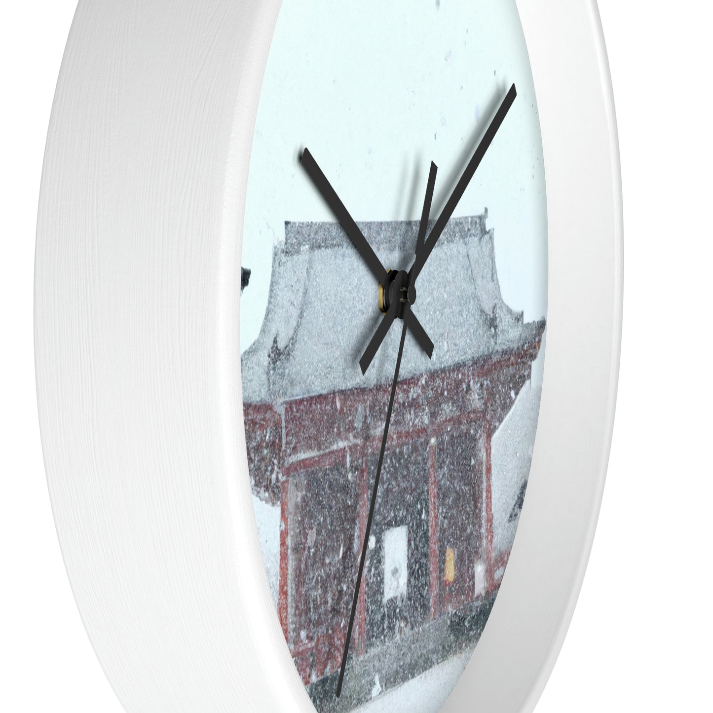 "Lost in the Blizzard: An Adventure in the Ancient Temple" - The Alien Wall Clock