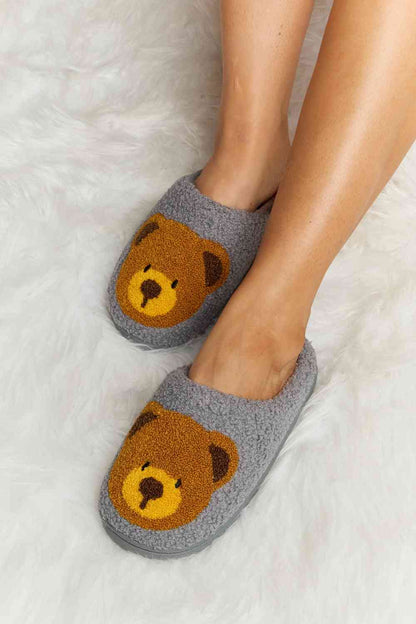 Plüsch-Slipper mit Melody-Teddybär-Print