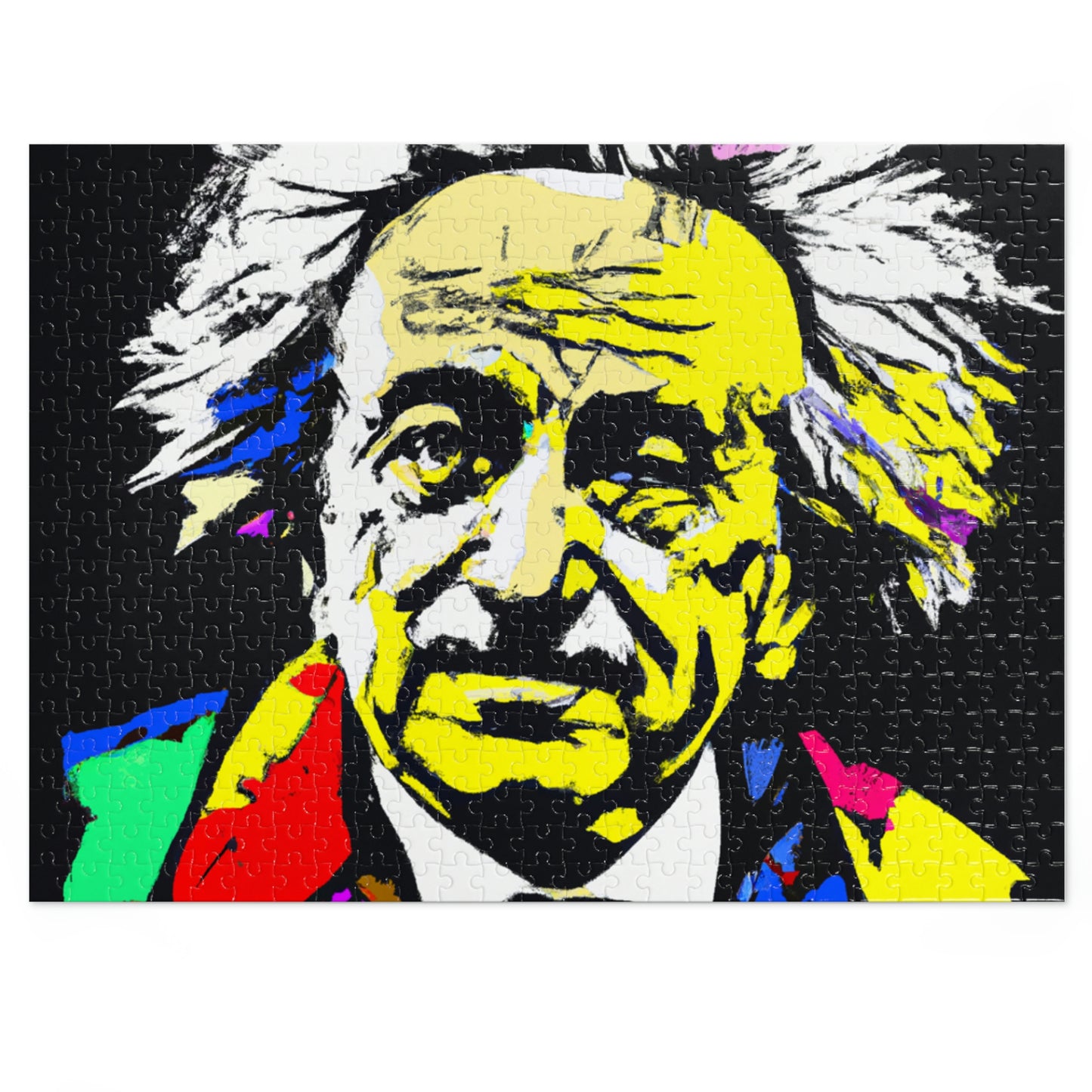 "Albert Einstein: A Pop Art Portrait" - The Alien Jigsaw Puzzle