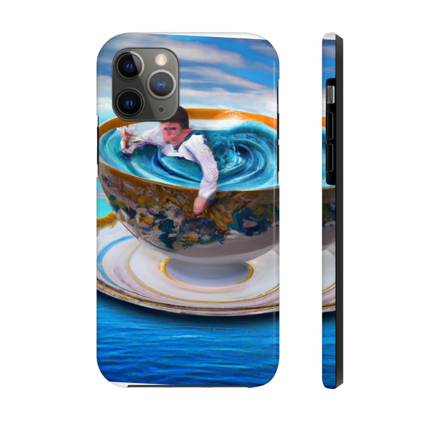 "A la deriva en una Copa China: La historia de la aventura oceánica de un niño perdido" - The Alien Tough Phone Cases