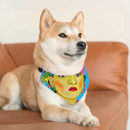 "Fierce and Free: Un tributo a las mujeres mexicanas inspirado en Frida Kahlo" - The Alien Pet Bandana Collar