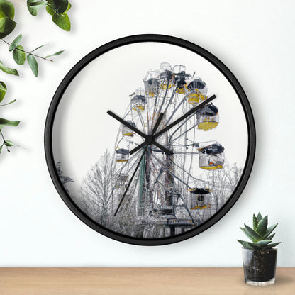 "Lonely Wheel in a Winter Wonderland" - El reloj de pared alienígena