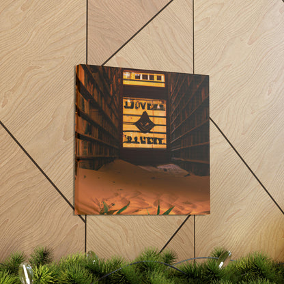 "La biblioteca olvidada del desierto" - The Alien Canva