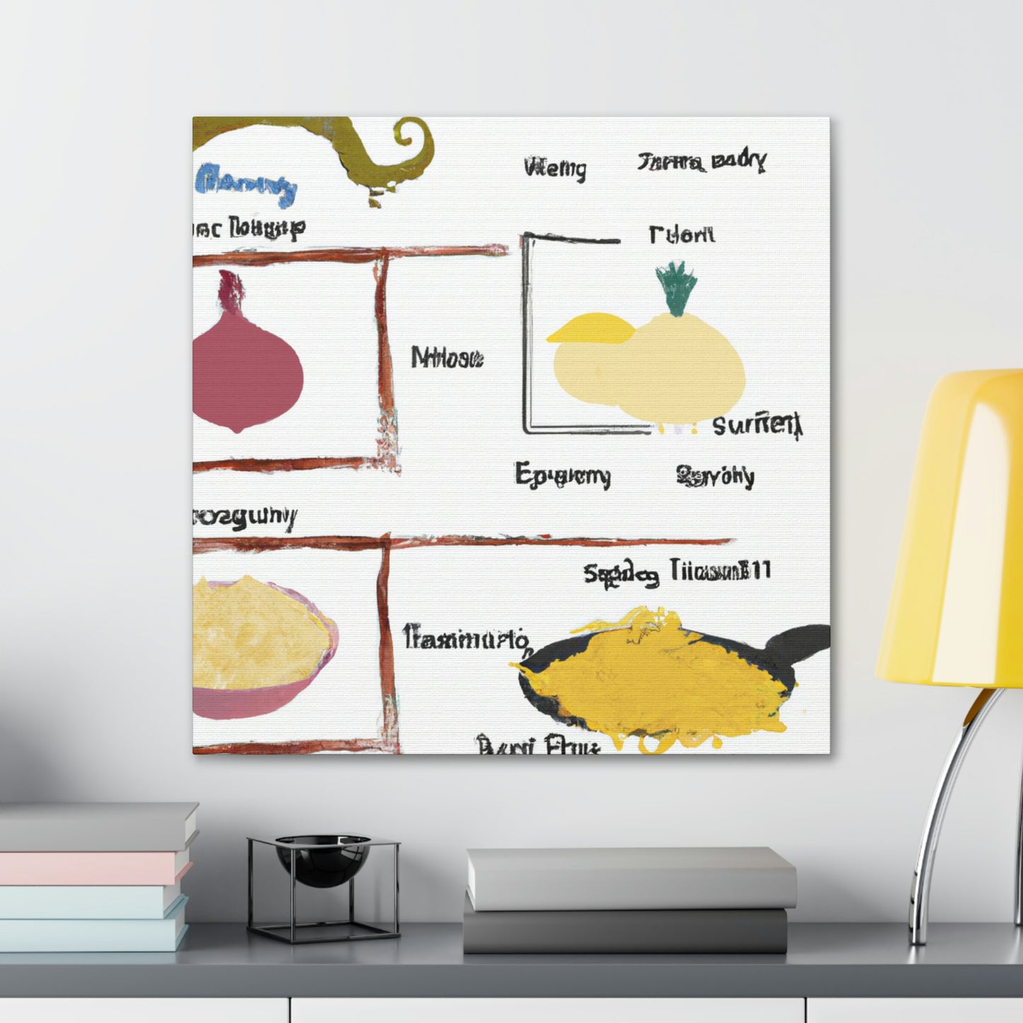 "Culinary Inspiration: Symbolizing Traditional Recipes in Art" - Canvas