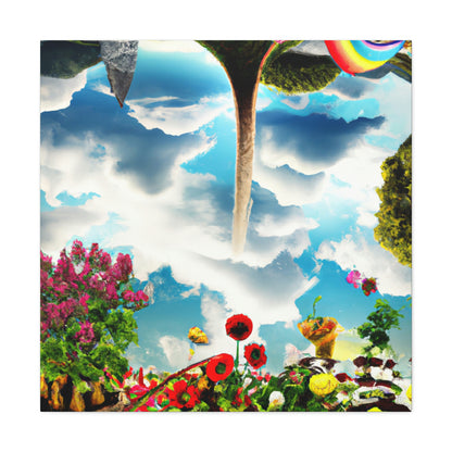 Rainbow Sky Garden - The Alien Canva