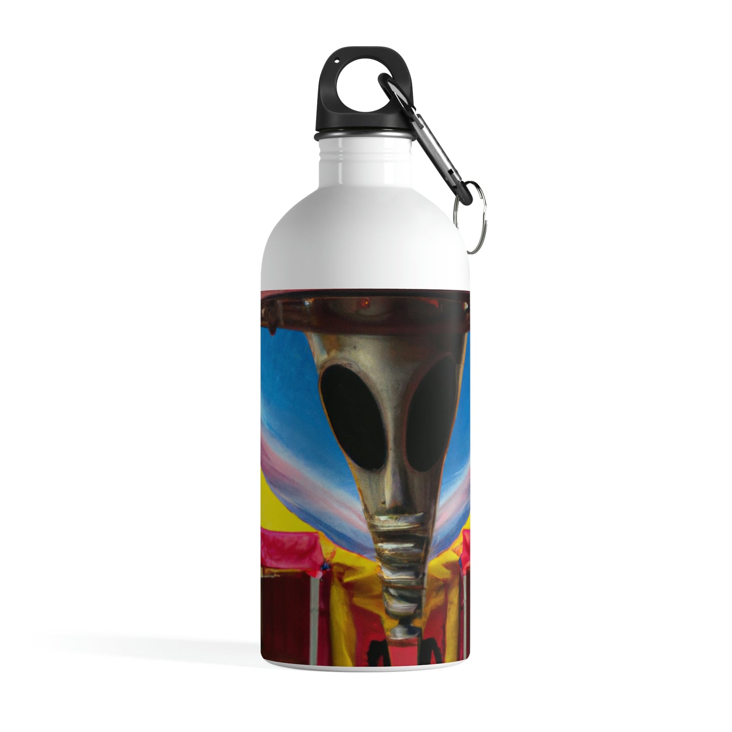 "Fair Invaders: A Cosmic Crash Course" - The Alien Stainless Steel Water Bottle