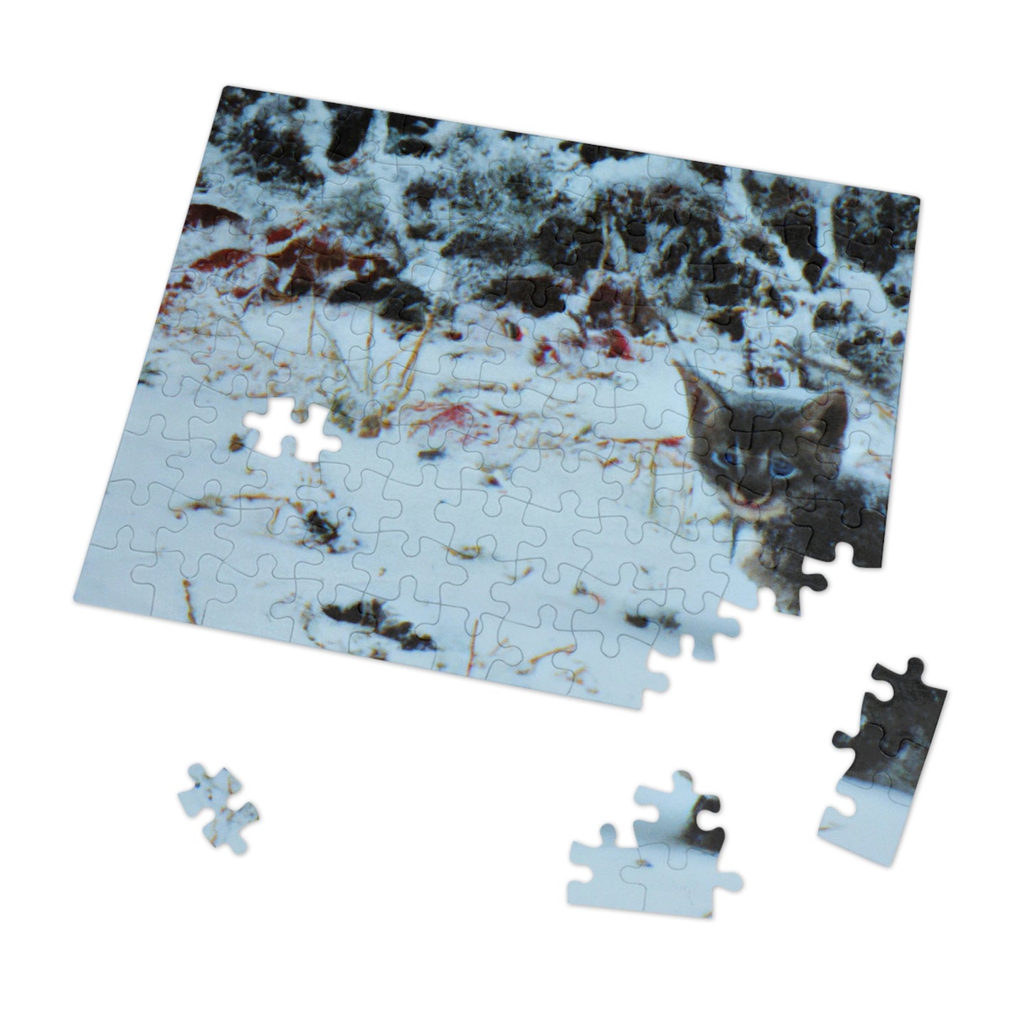 "Brave Kitten in the Frozen Storm" - The Alien Jigsaw Puzzle