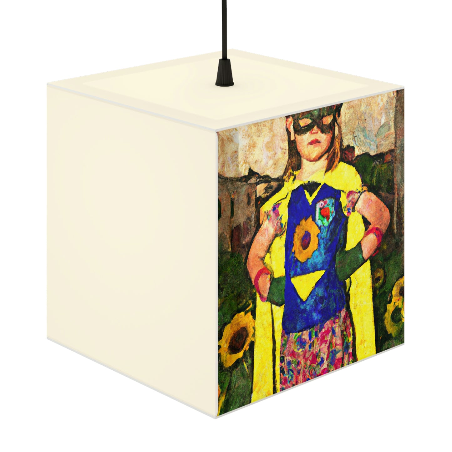 "Heroic Arise: The Rise of a Brave Young Girl" - Die Alien Light Cube Lampe