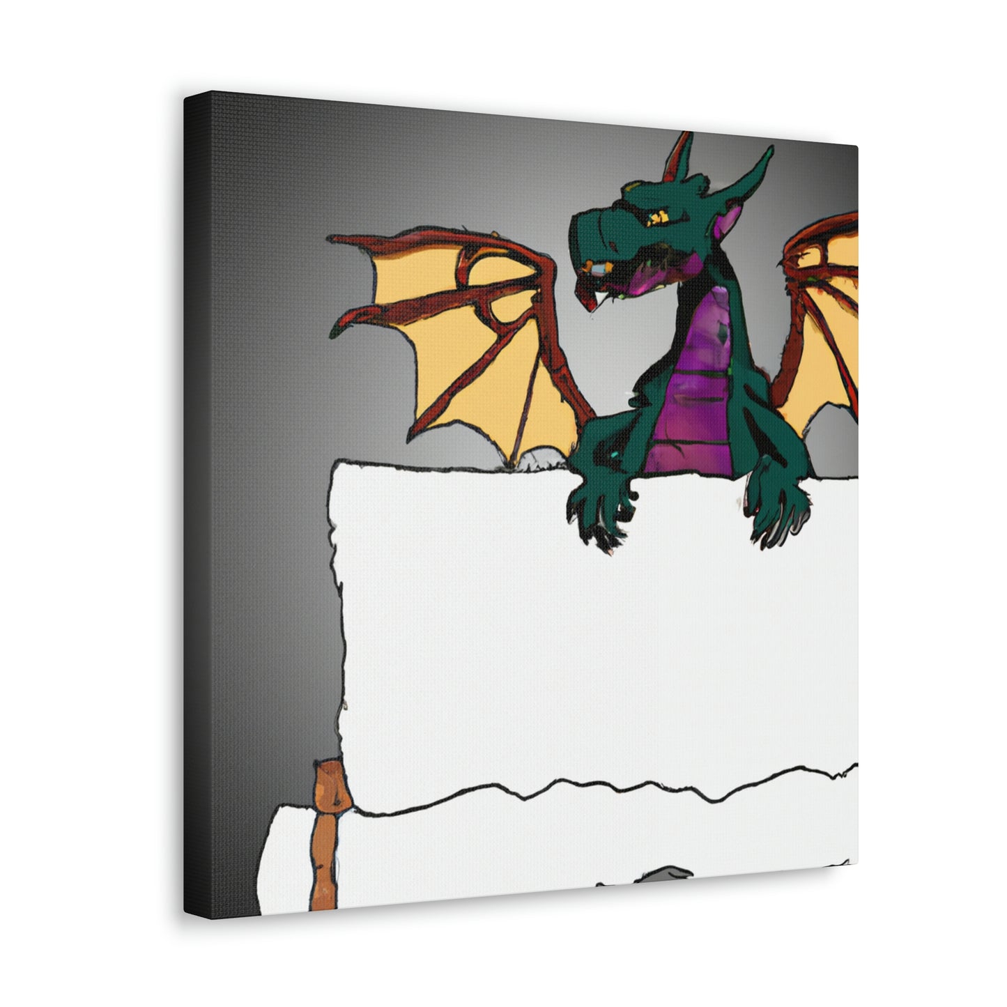 "Dragon's Secret Message" - The Alien Canva