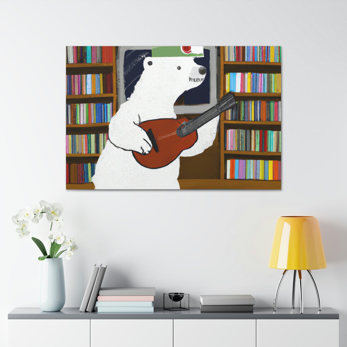 "The Banjo Bear of the Library" - The Alien Canva