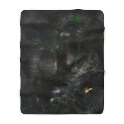 "A Lonely Flicker in the Darkness" - The Alien Sherpa Fleece Blanket