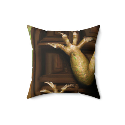 Guardian of the Hidden Door: The Slumbering Dragon - The Alien Square Pillow