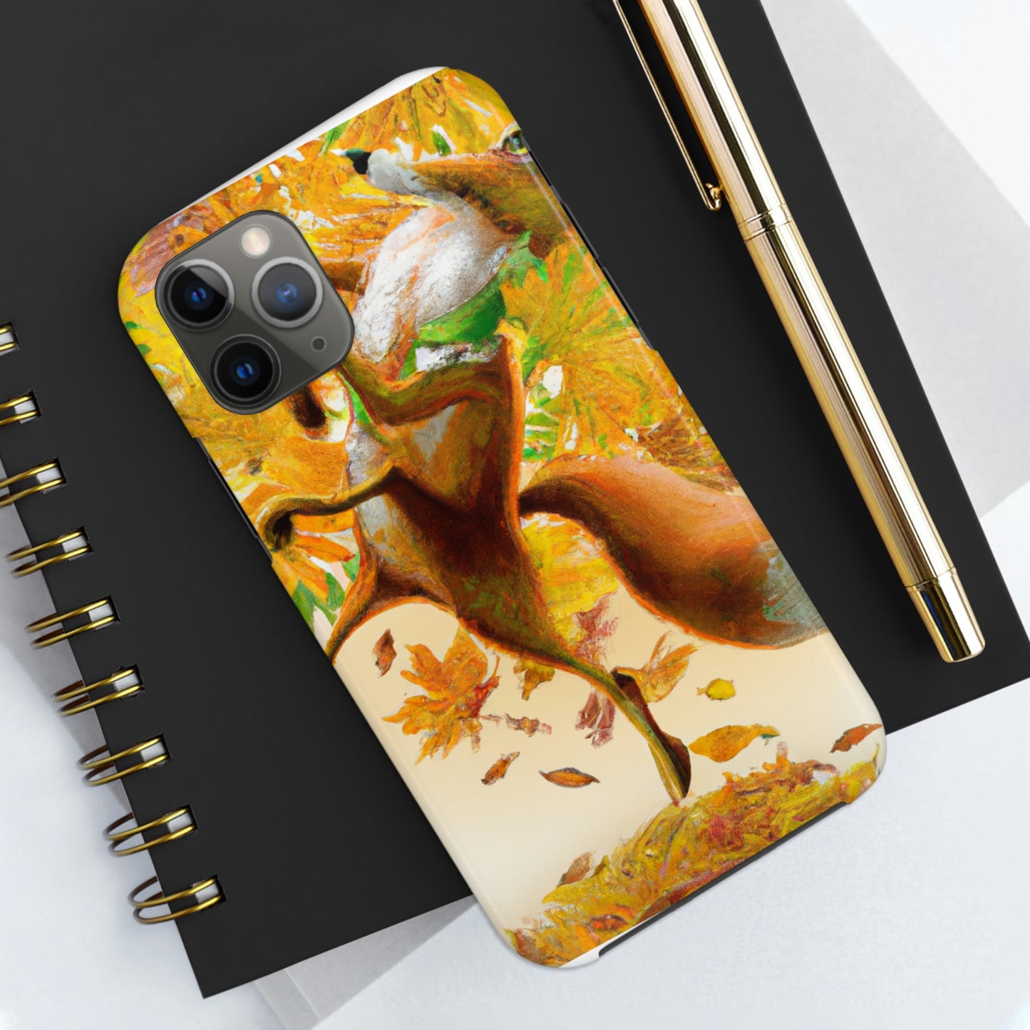 "Autumnal Adventure: A Fox's Mischief" - The Alien Tough Phone Cases