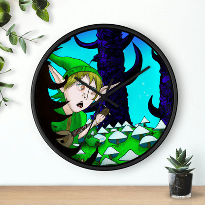 "The Tune-Trotting Elf and the Haunted Forest" - The Alien Wall Clock