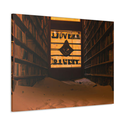 "La biblioteca olvidada del desierto" - The Alien Canva