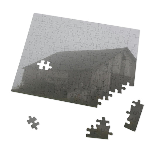 "Fog-Shrouded Barn" - The Alien Jigsaw Puzzle