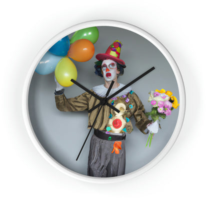 "Haciendo payasadas con globos" - El reloj de pared alienígena