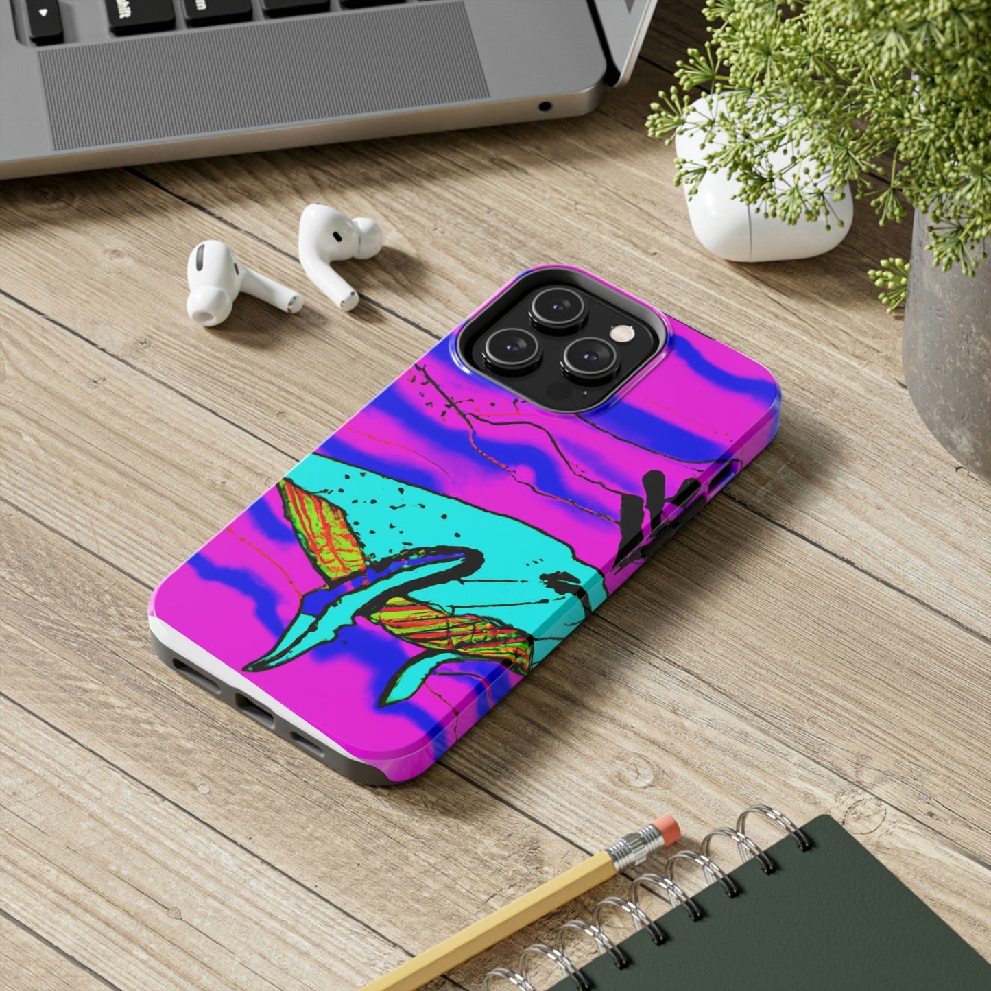 "Glow of the Neon Sea" - The Alien Tough Phone Cases