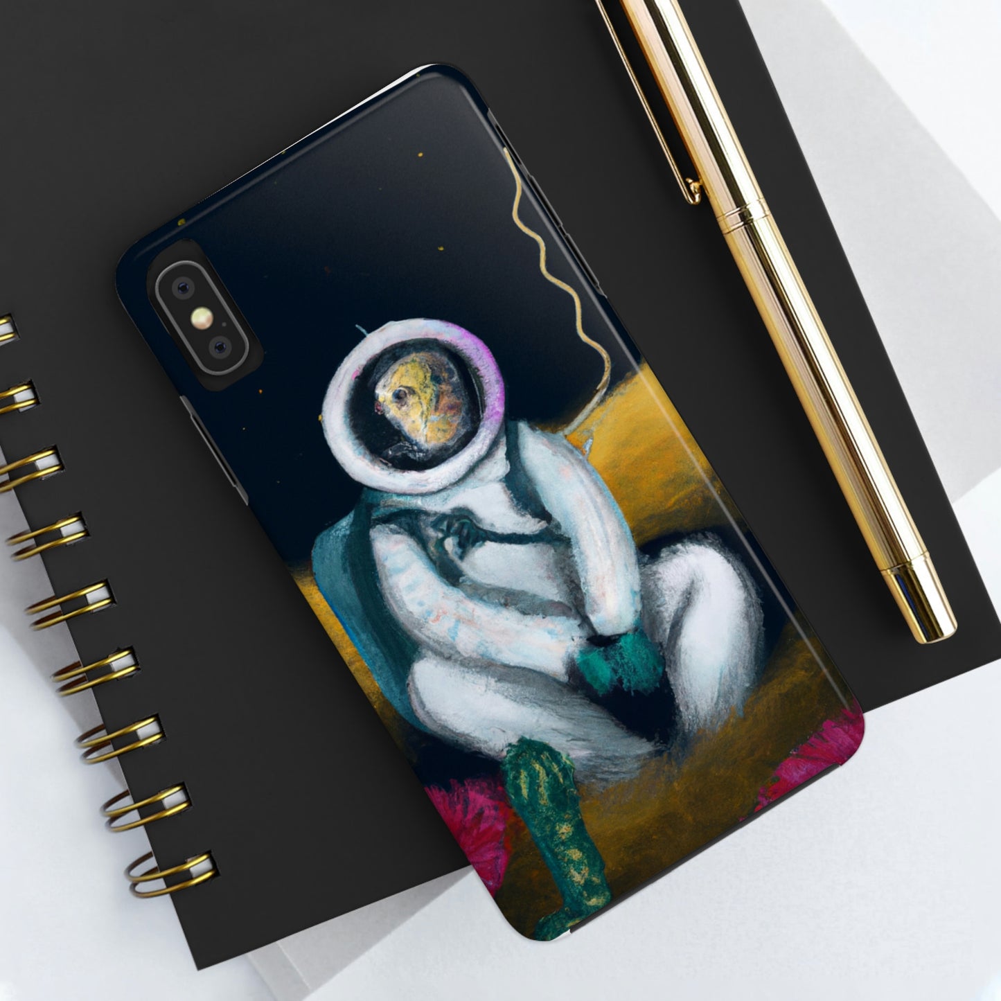 "Alone in the Dark: A Solitary Astronaut's Survival" - The Alien Tough Phone Cases