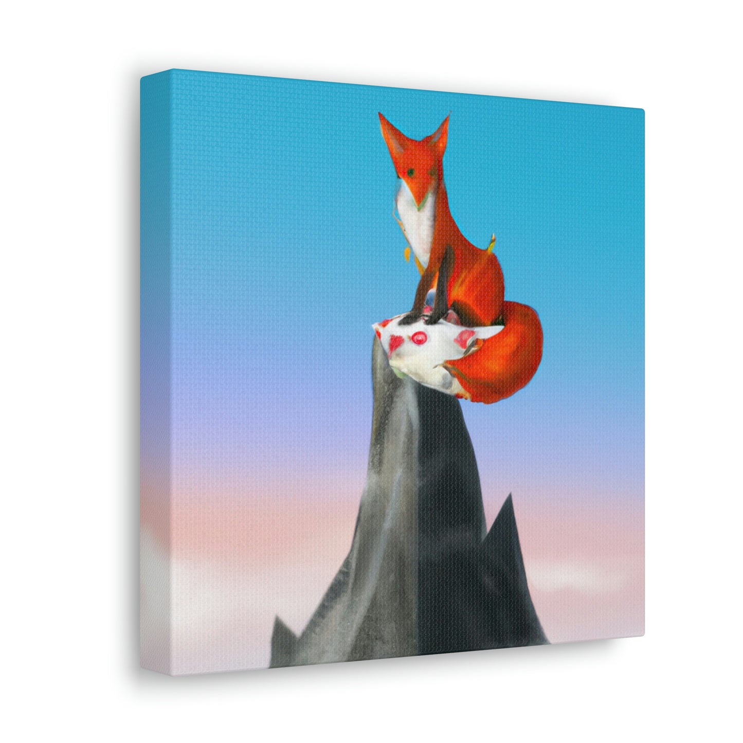 Der Fuchs, der auf dem Berg gipfelt - The Alien Canva