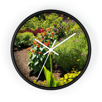 "Garden of Colorful Radiance" - The Alien Wall Clock