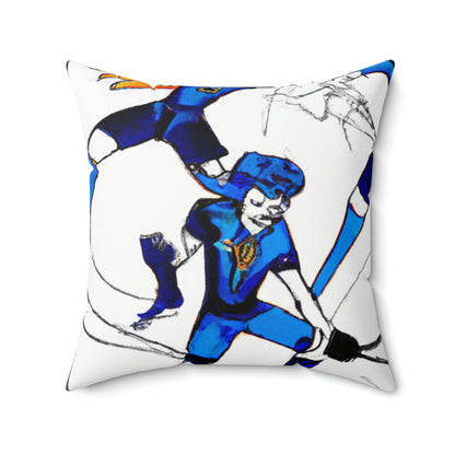 "Magical Throwdown: The Sports Team Challenge" - The Alien Square Pillow