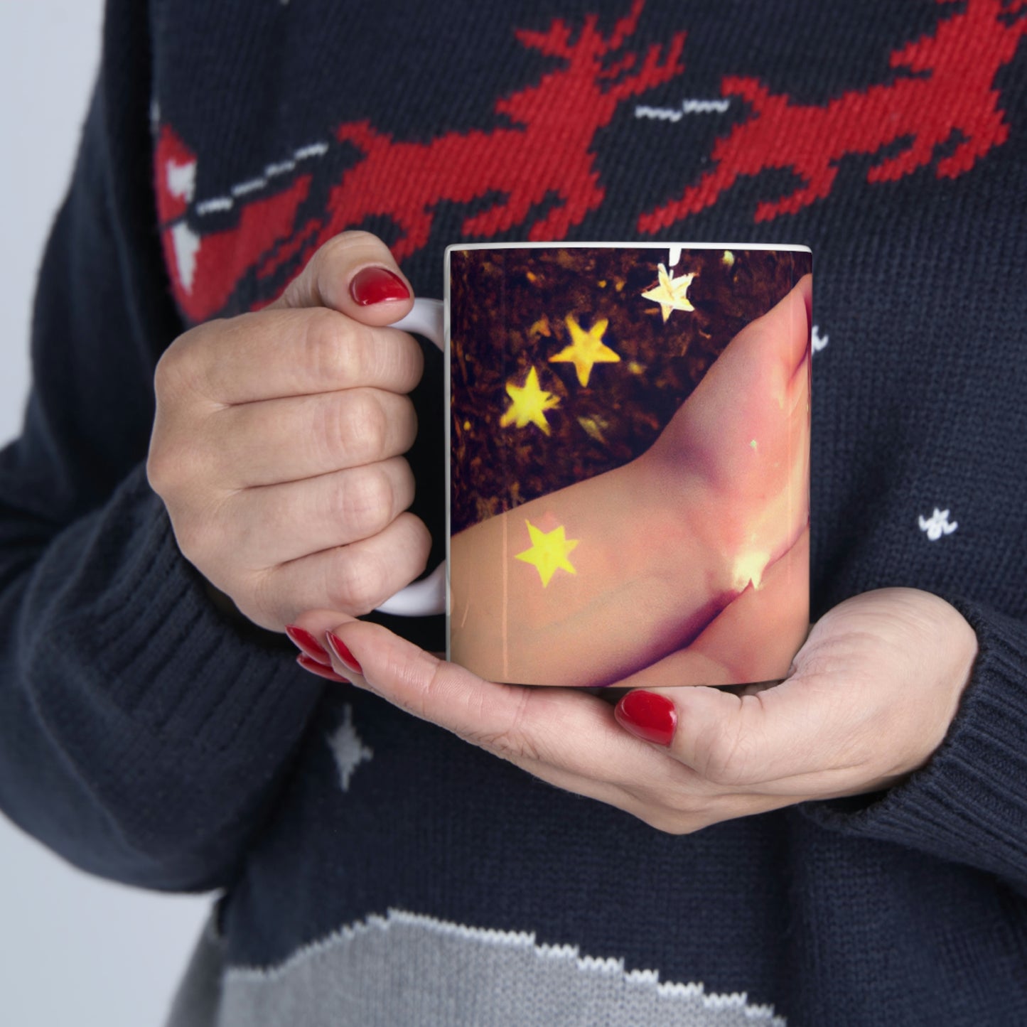 "Un deseo estrellado en mi bolsillo" - Taza de cerámica The Alien 11 oz