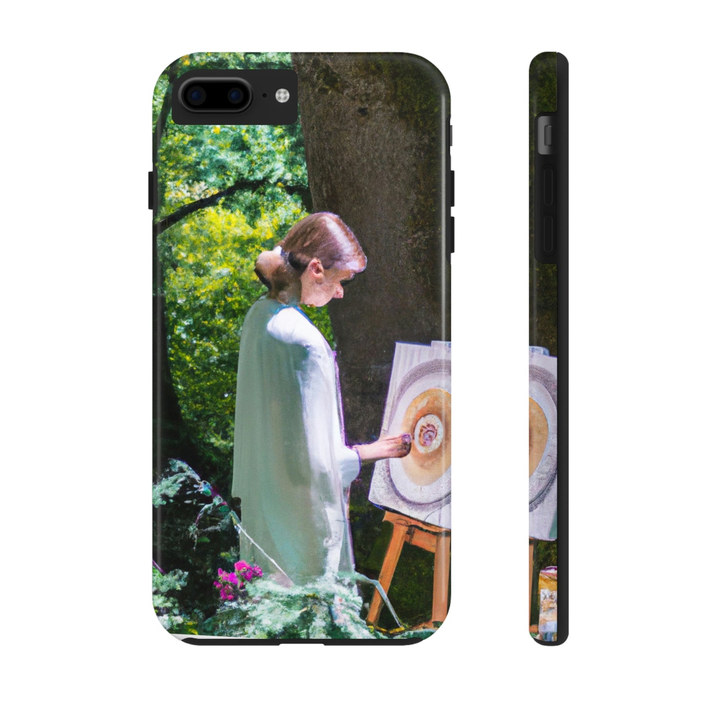 "Encantamiento en aceite: la visión de un bosque mágico de un joven artista" - The Alien Tough Phone Cases