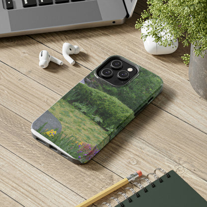 "Rainy Refuges: Uncovering the Fortune of a Garden Under an Umbrella" - The Alien Tough Phone Cases