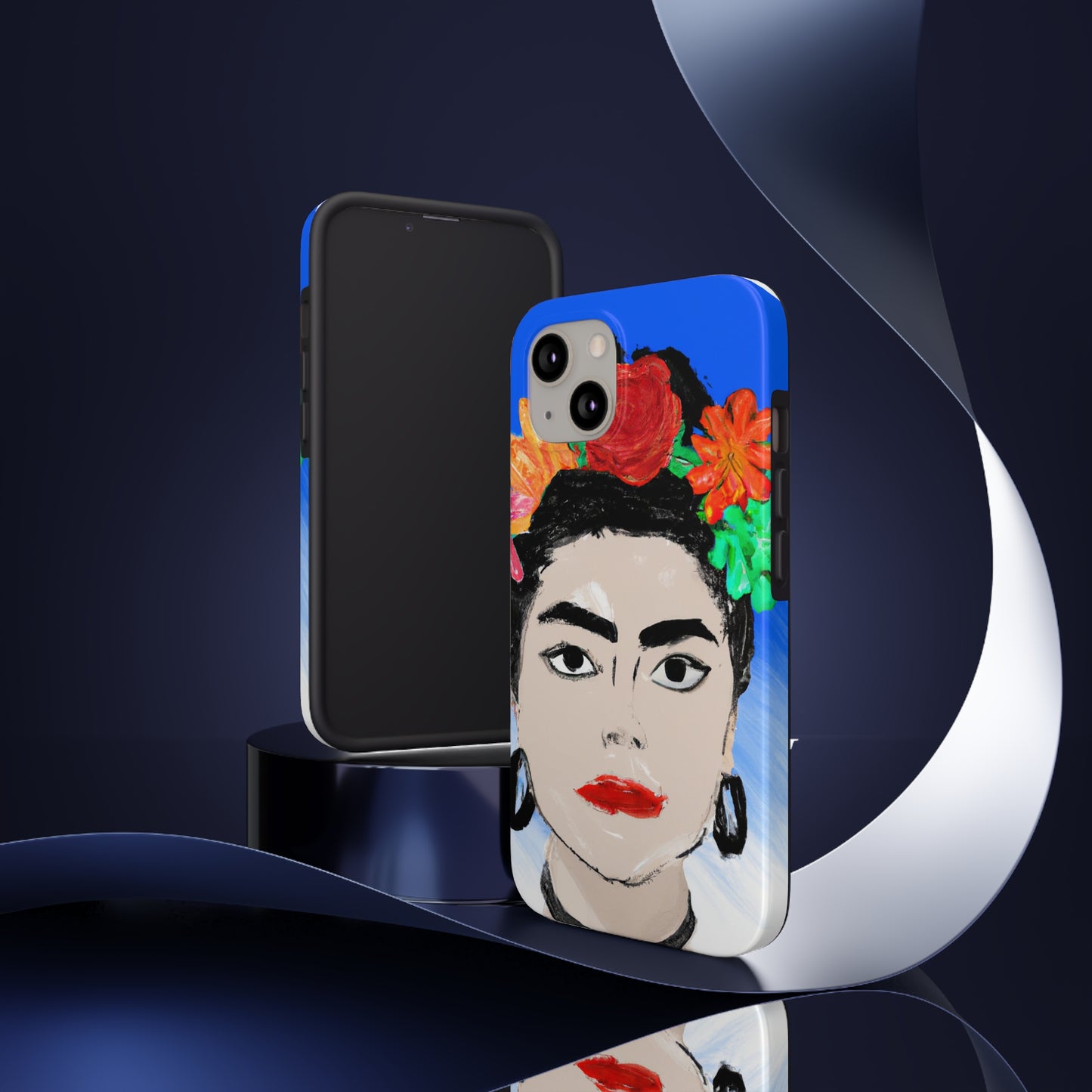 „Feurige Frida: Eine mexikanische Ikone mit farbenfroher Kultur malen“ – The Alien Tough Phone Cases