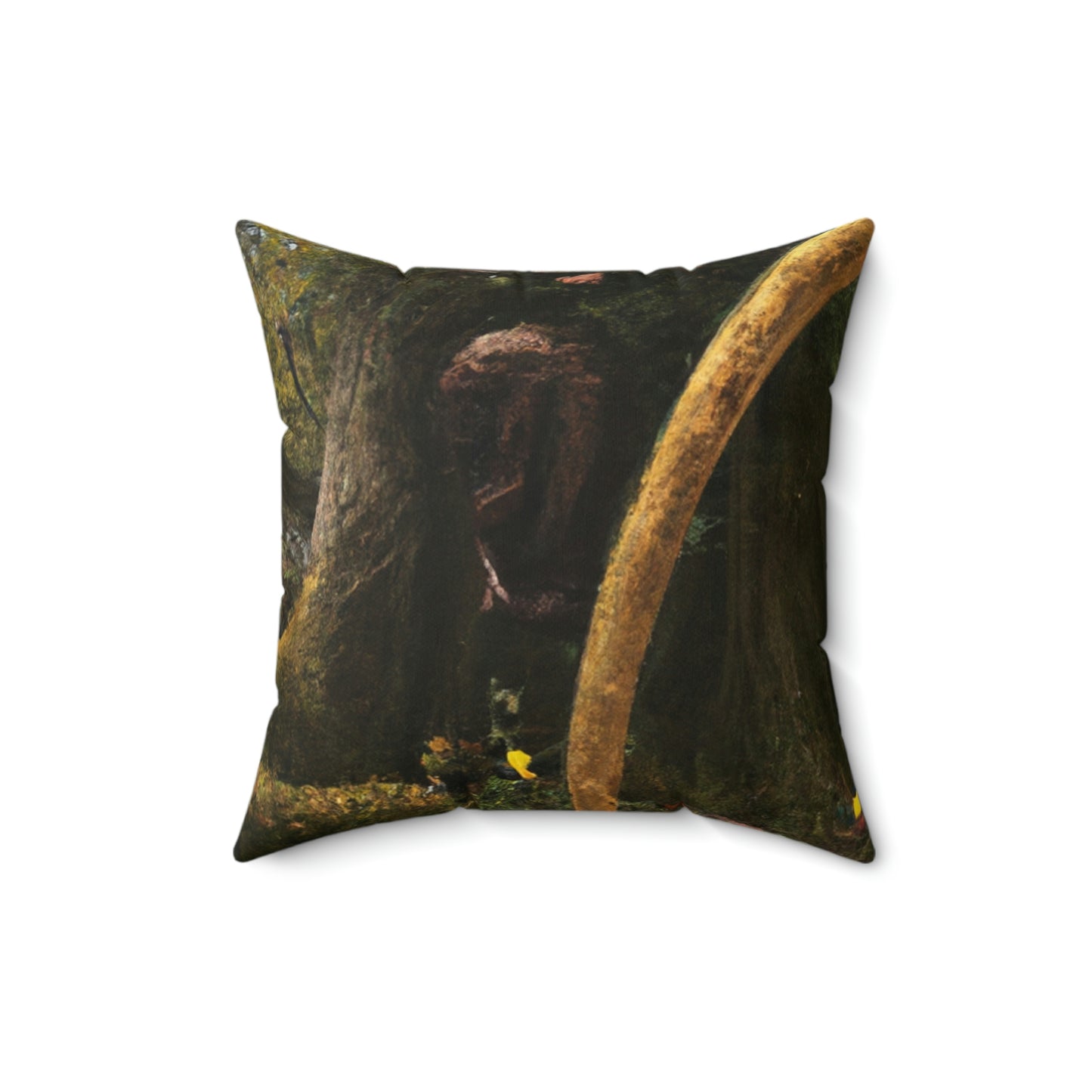 The Lost Secrets of the Forgotten Forest - The Alien Square Pillow