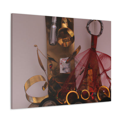 "Constructing a Memory: A Sculptural Reflection of a Significant Moment" - Canvas