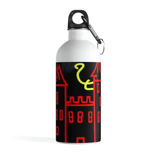 "A Haunted Shadow: The Dark Secrets of the Old Castle on a Gloomy Night" - The Alien Stainless Steel Water Bottle