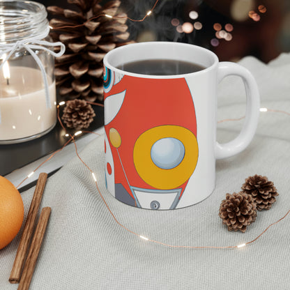 Robots and Us: A Journey Into Utopian Futures - The Alien Ceramic Mug 11 oz