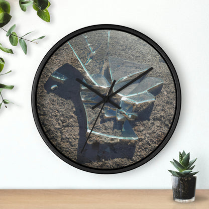 "Glimmer of Broken Glass" - The Alien Wall Clock