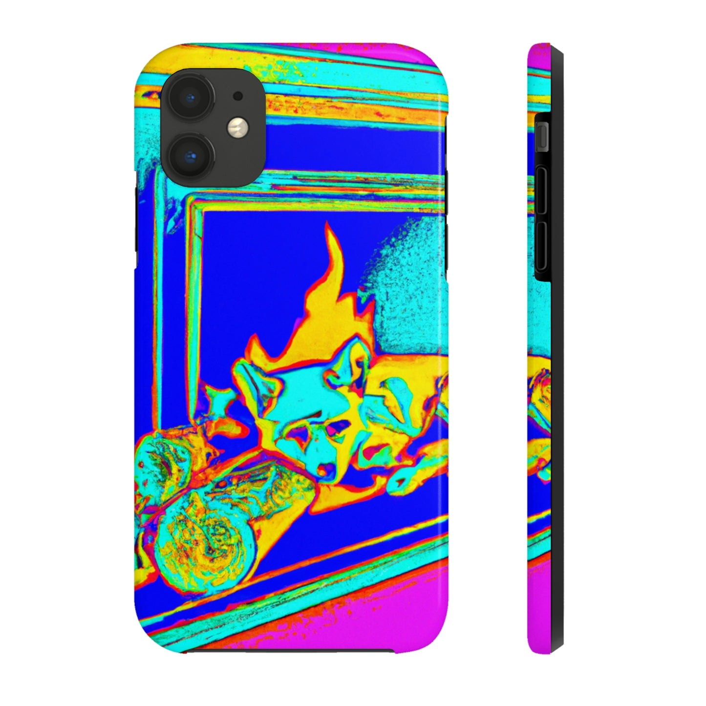 "Fuchs im Feuerschein". - Die Alien Tough Phone Cases