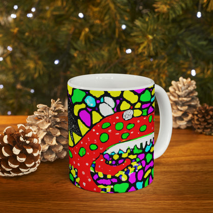 "Dragon's Flight to Freedom" - The Alien Ceramic Mug 11 oz