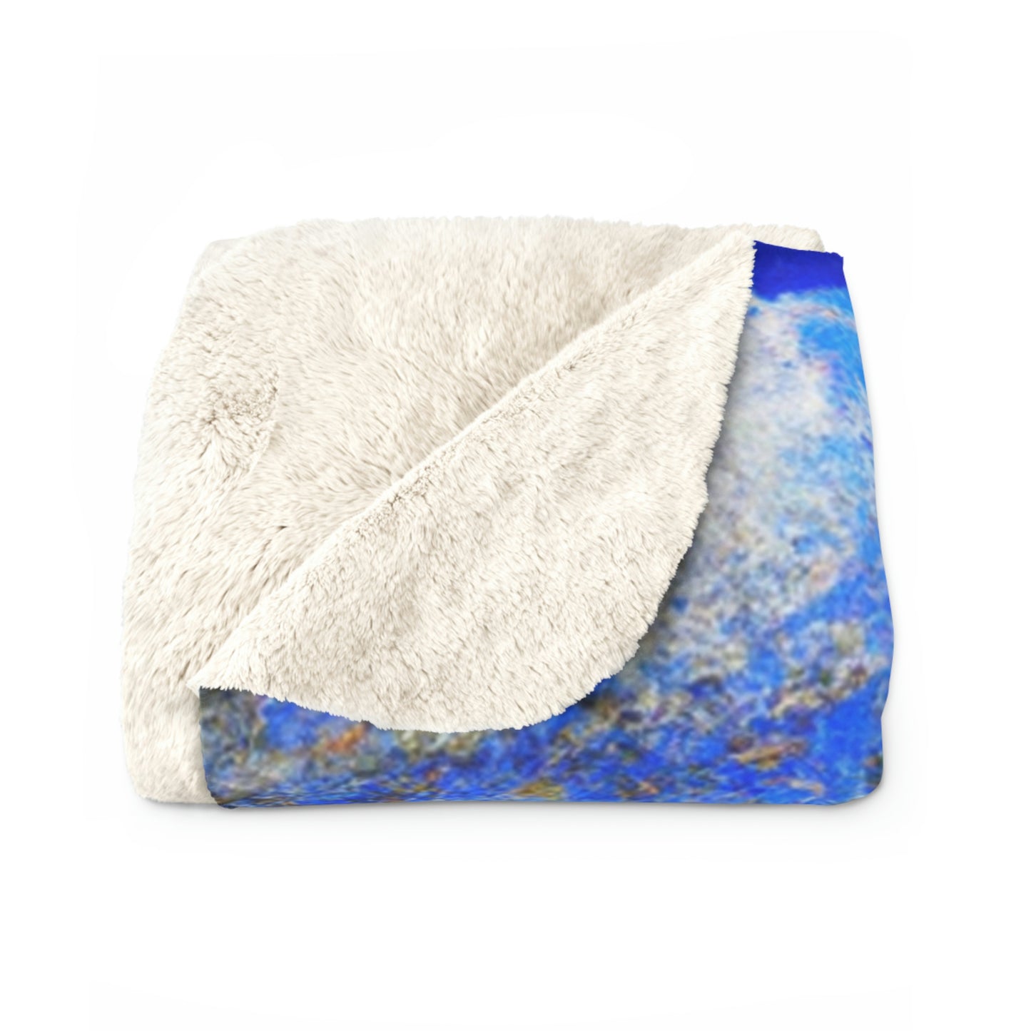 "Forgotten Secrets of the Springtime Forest" - The Alien Sherpa Fleece Blanket