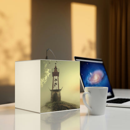 "Ghostly Beacon in the Fog" - Die Alien Light Cube Lampe